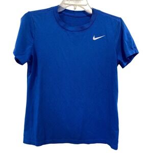 Nike Womens Medium Dri-FIT Legend Short Sleeve Training T-Shirt Royal Blue